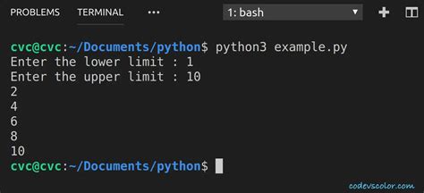 4 Python examples to print all even numbers in a given .